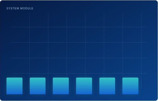 Abstract HMI system module signal graphic